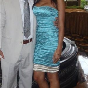 Nicole Miller Ruched Cocktail Dress